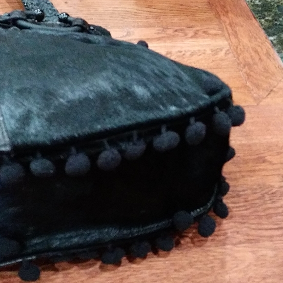 Gianfranco Ferre black calfhair etched runway bag - Picture 8 of 8